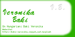 veronika baki business card